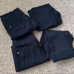 Fabletics Anywhere High-Waisted Black Leggings - set of 4